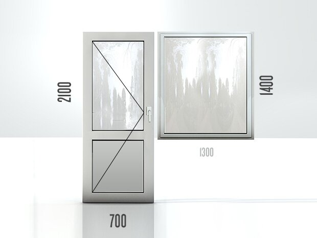 Распашная однопольная алюминиевая дверь с окном цена