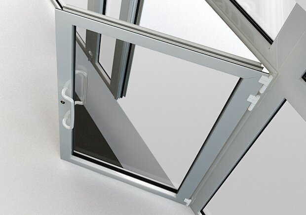 Применение алюминиевого профиля в дверях