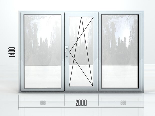 Размеры алюминиевого окна